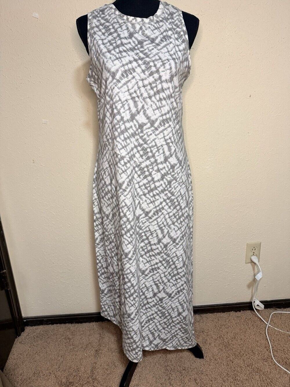 Any Body Women’s 100% Cotton Tie Die Maxi Dress Asymmetrical Hem Boho Coastal S